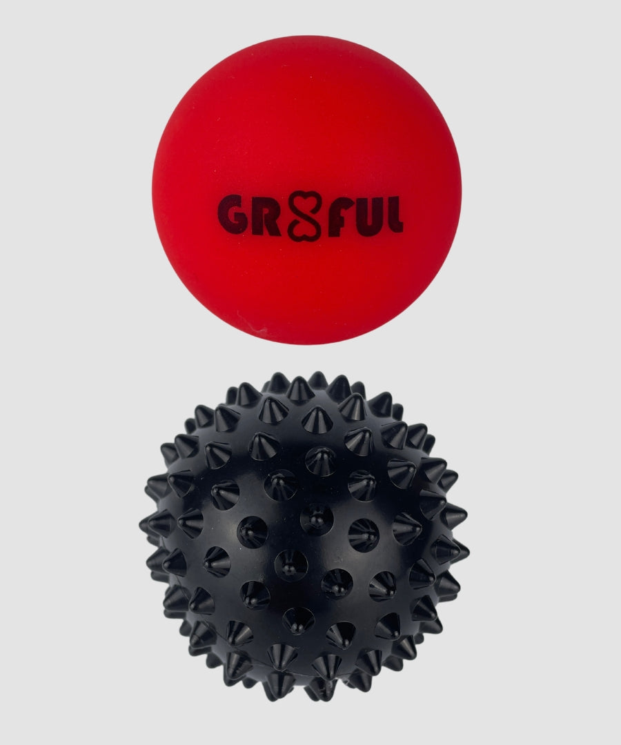 gr8ful® Lacrosse & Spiky Massage Ball Set